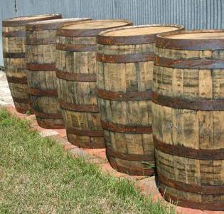 dimensions of a 53 gallon whiskey barrel