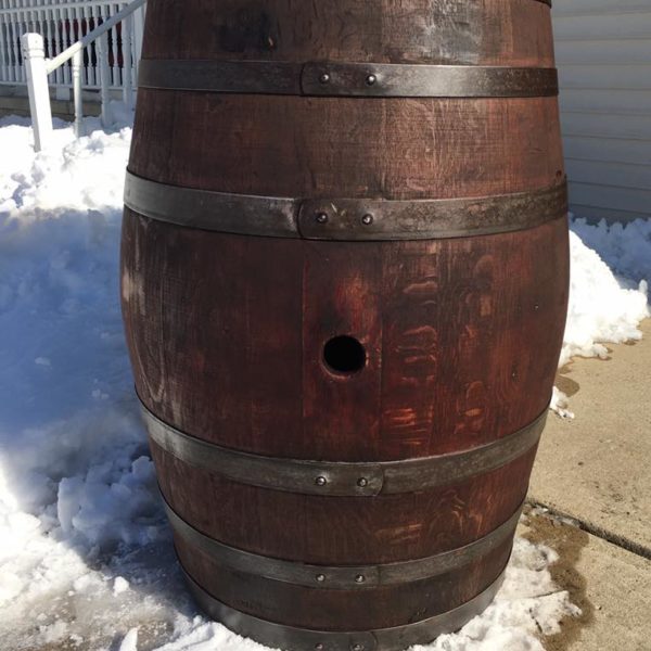 dimensions of a 53 gallon whiskey barrel